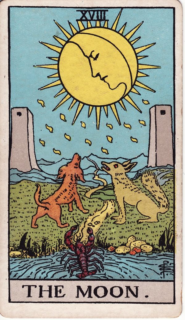 A Lua, ilustração de Pamela Colman Smith