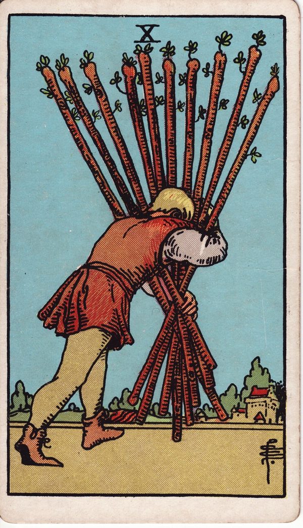 Dez de Paus, ilustração de Pamela Colman Smith