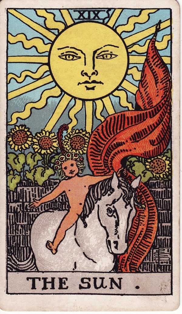 O Sol, ilustração de Pamela Colman Smith
