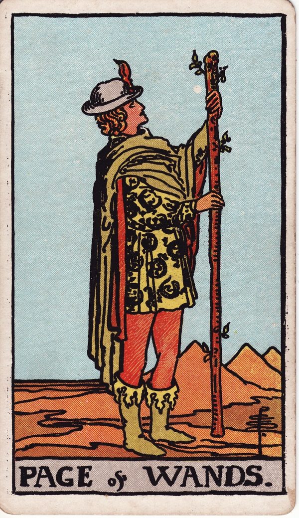 Pajem de Paus, ilustração de Pamela Colman Smith