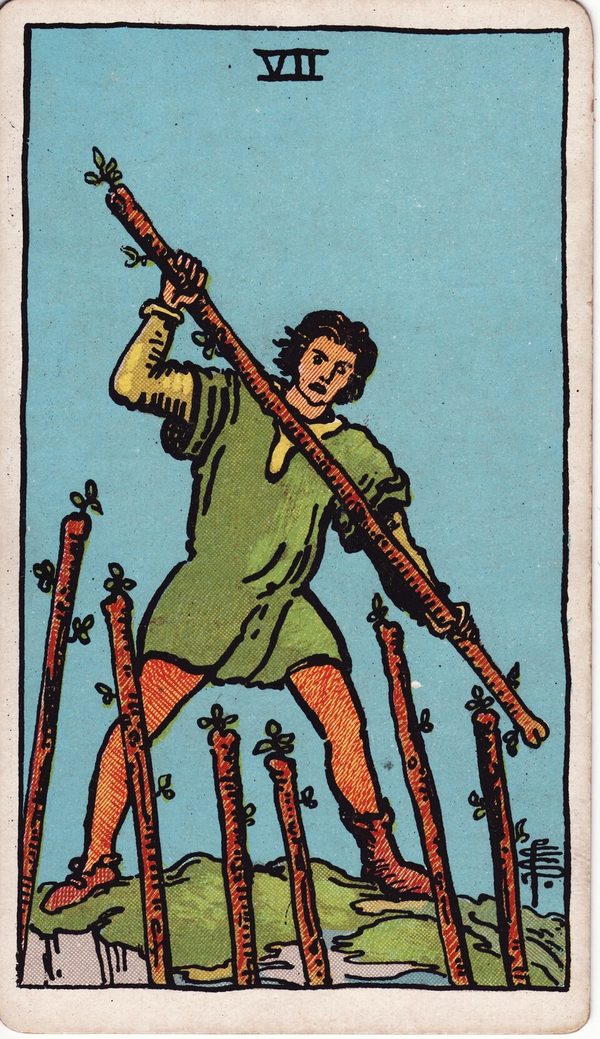 Sete de Paus, ilustração de Pamela Colman Smith